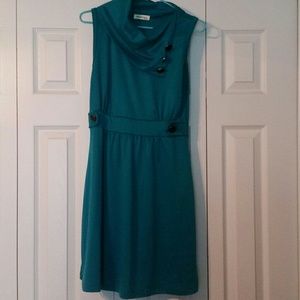 Teal retro style dress